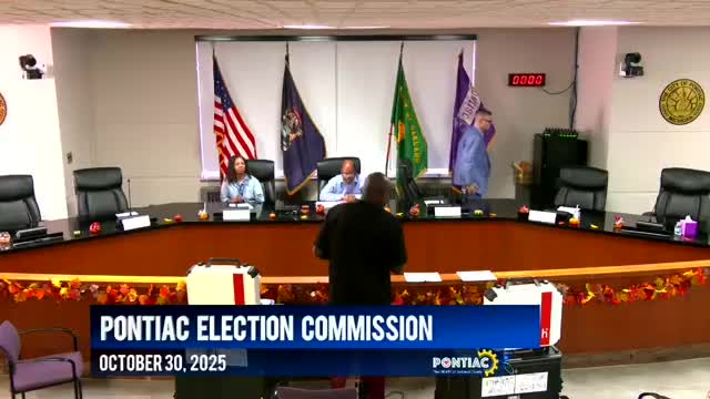 Pontiac Election Commission conducts public accuracy test; machines report matching tallies