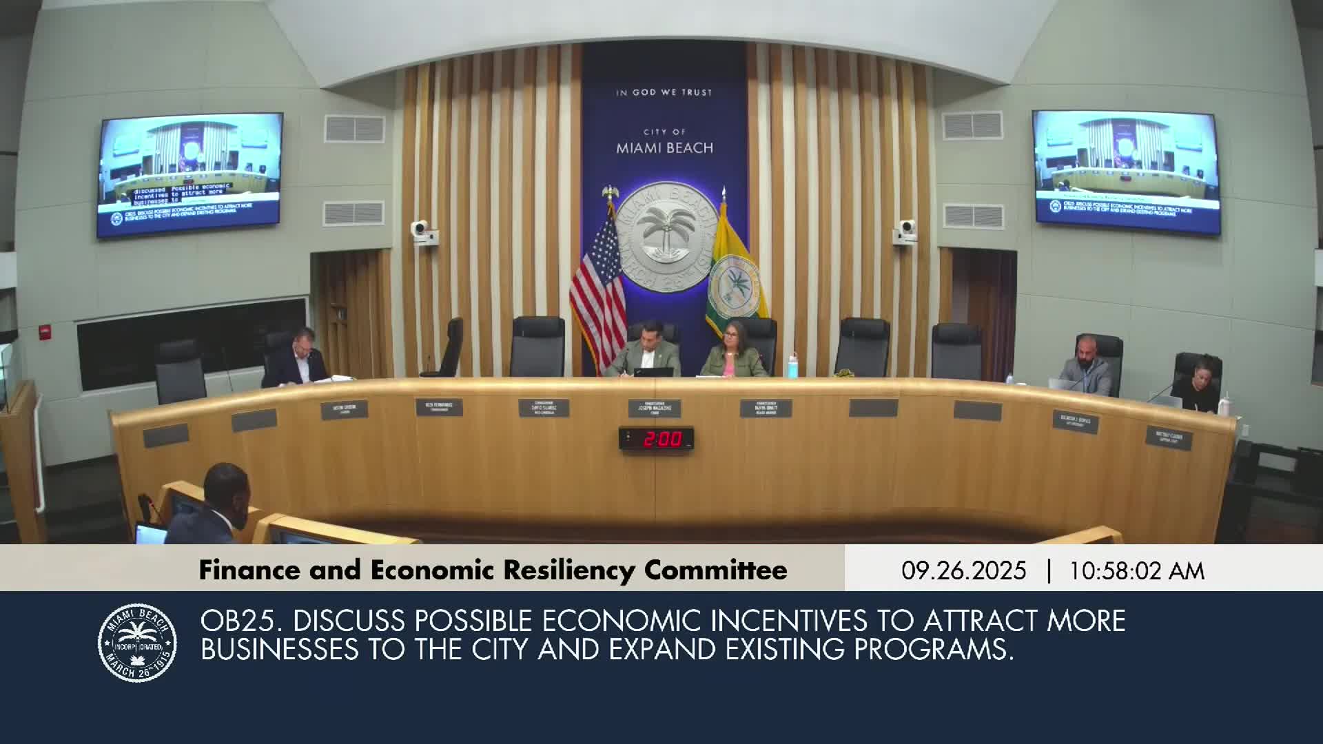 Committee backs job‑creation incentive application aimed at Lincoln Road; program funds disbursed only after hiring targets met