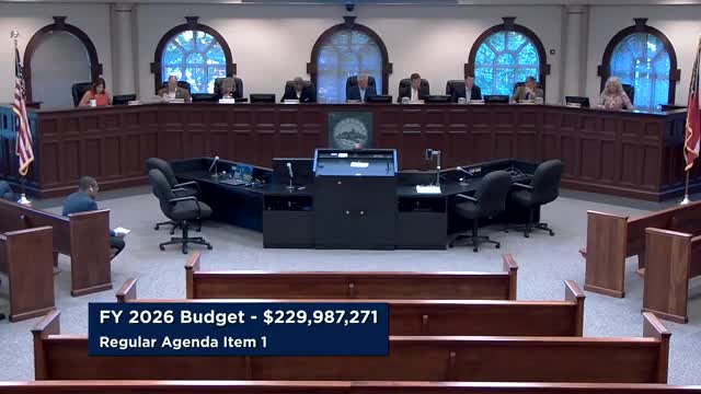 Roswell council approves first reading of $229.99 million FY2026 budget; second reading set for Oct. 27