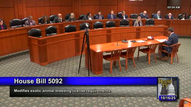 House committee advances bill to clarify breeding licenses for Michigan zoos