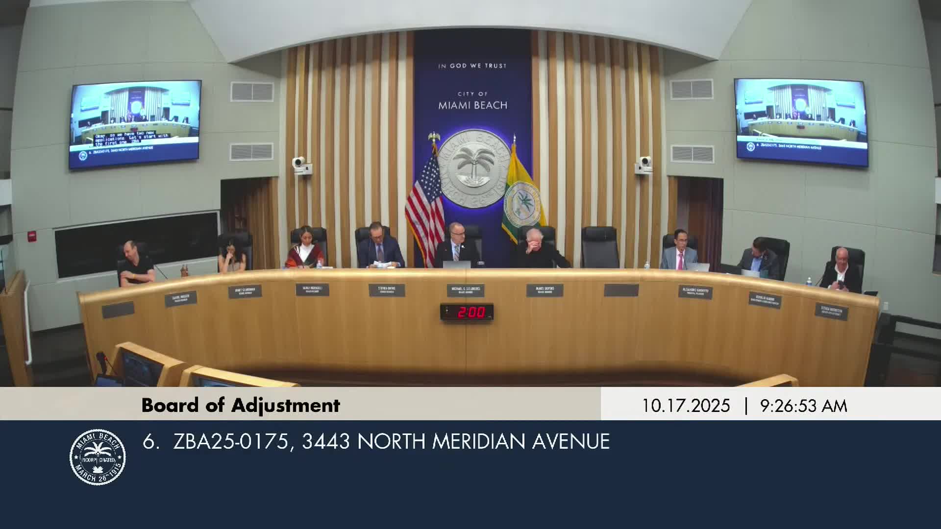 Board approves after-the-fact variance to legalize enclosed terrace at North Meridian Avenue residence