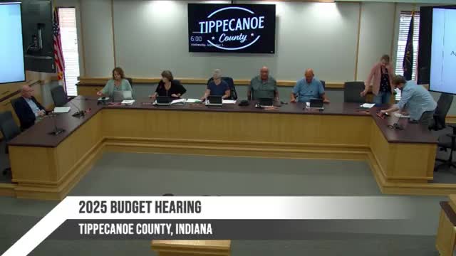 Tippecanoe County reviews 2026 budget, proposes 1% pay increase plus $7.50 stipend and instructs staff to update documents