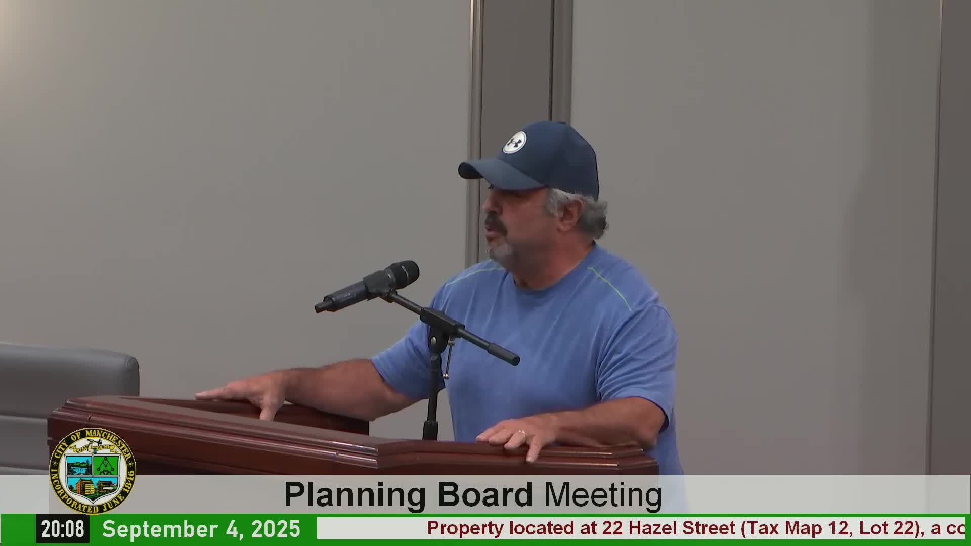 Split on Summerville Street would create two small lots and a paired duplex; neighbor raises sight‑line worry