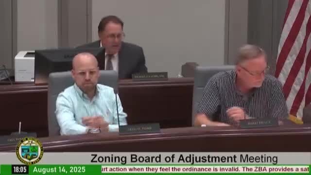 Zoning board: votes at a glance from Aug. 14 hearing