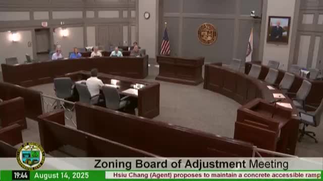 ZBA allows existing front handicap ramp to remain despite neighborhood opposition over potential future use