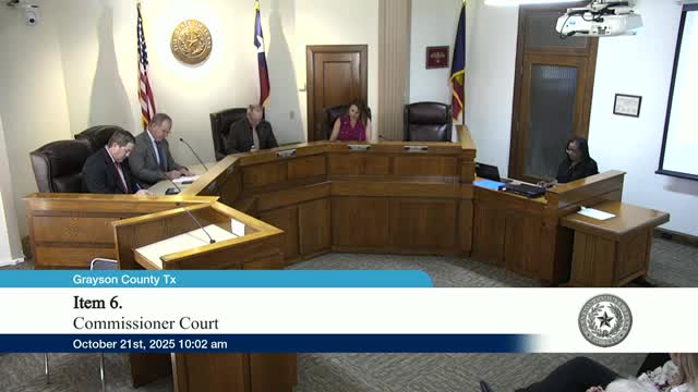 Grayson County Commissioners approve consent agenda, bills and multiple routine contracts and plats
