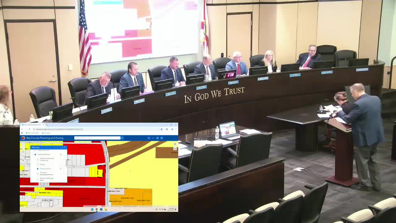Commissioners approve small‑scale land‑use change; county tables large Land Development Regulation rewrite