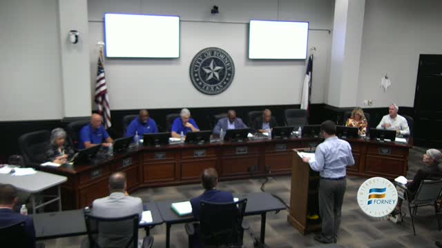 Council approves five‑year solid‑waste contract and casts TML board vote; city manager announces Forney festival