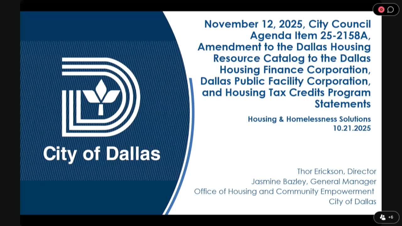 Dallas committee pauses proposed HFC/PFC program-statement changes after extensive stakeholder debate