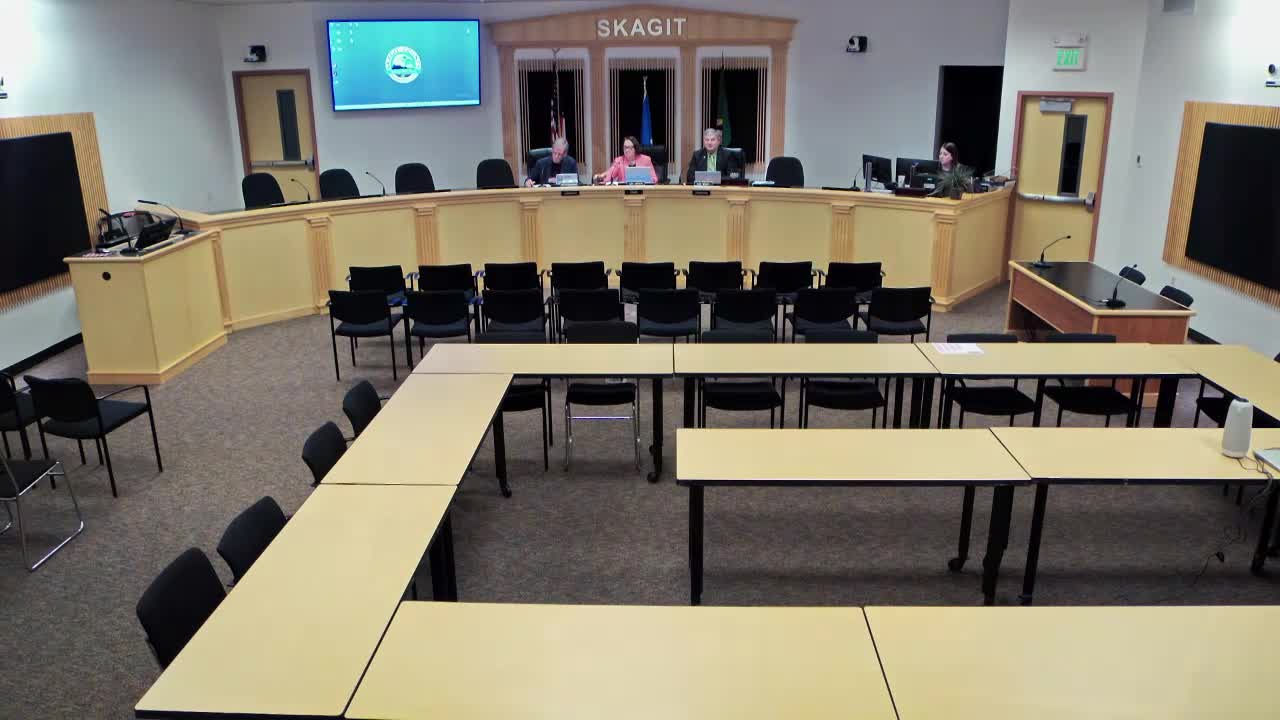 Skagit County commissioners approve consent agenda including homeless-plan hearing and jail treatment contract increase