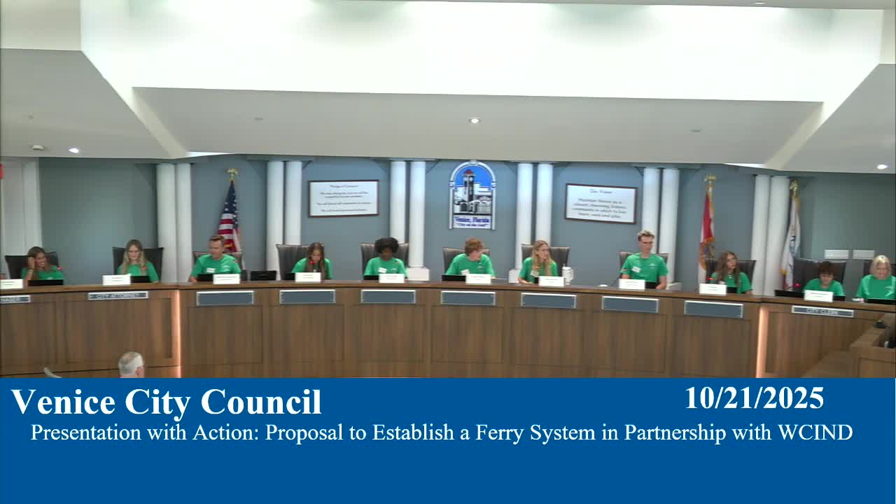 Council directs staff to advance ferry-system exploration with West Coast Inland Navigation District