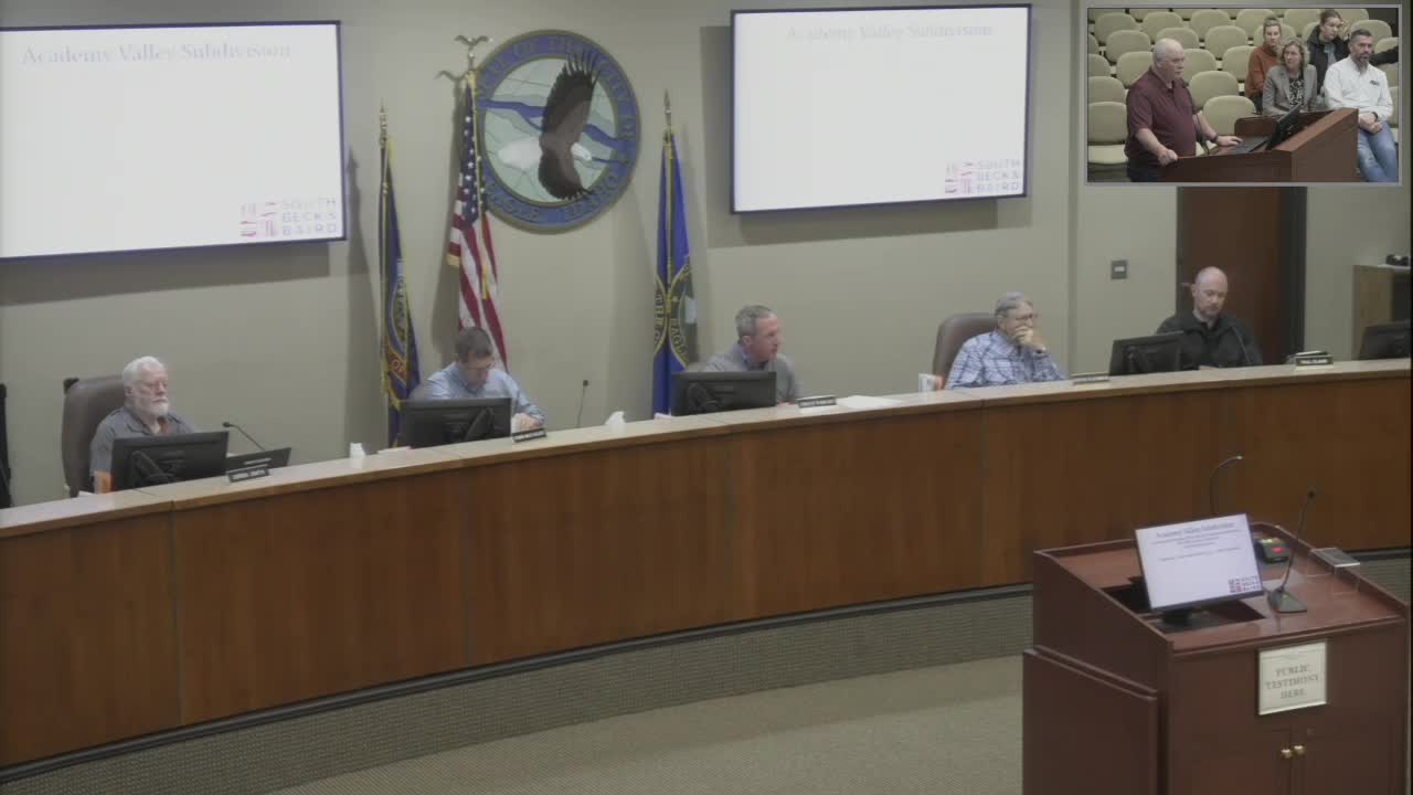 Commission remands Academy Valley lot-split to staff after fire-access concerns; asks for conditions from Eagle Fire
