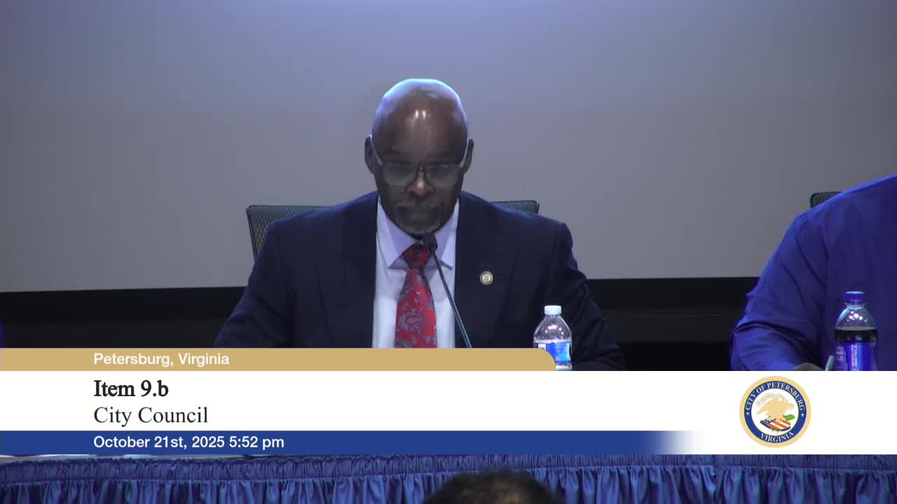 Petersburg council adopts five-year capital improvement plan and FY2026 capital budget