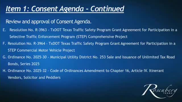 Rosenberg council approves tougher door-to-door solicitation law after hour-long public debate