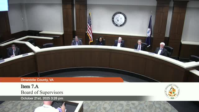 Votes at a glance: Dinwiddie board approves procurement updates, legislative agenda, code amendments and retirement resolutions