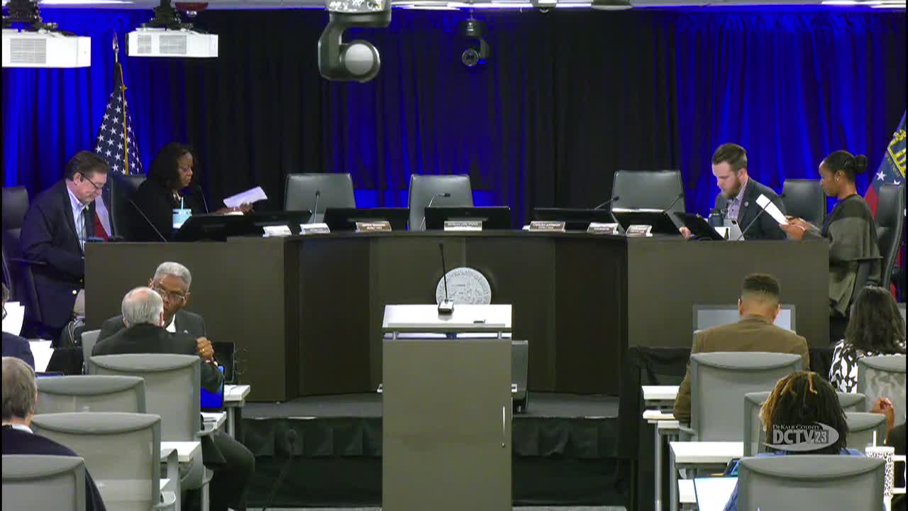 Votes at a glance: DeKalb operations committee approves multiple contract renewals and procurement actions; several items held
