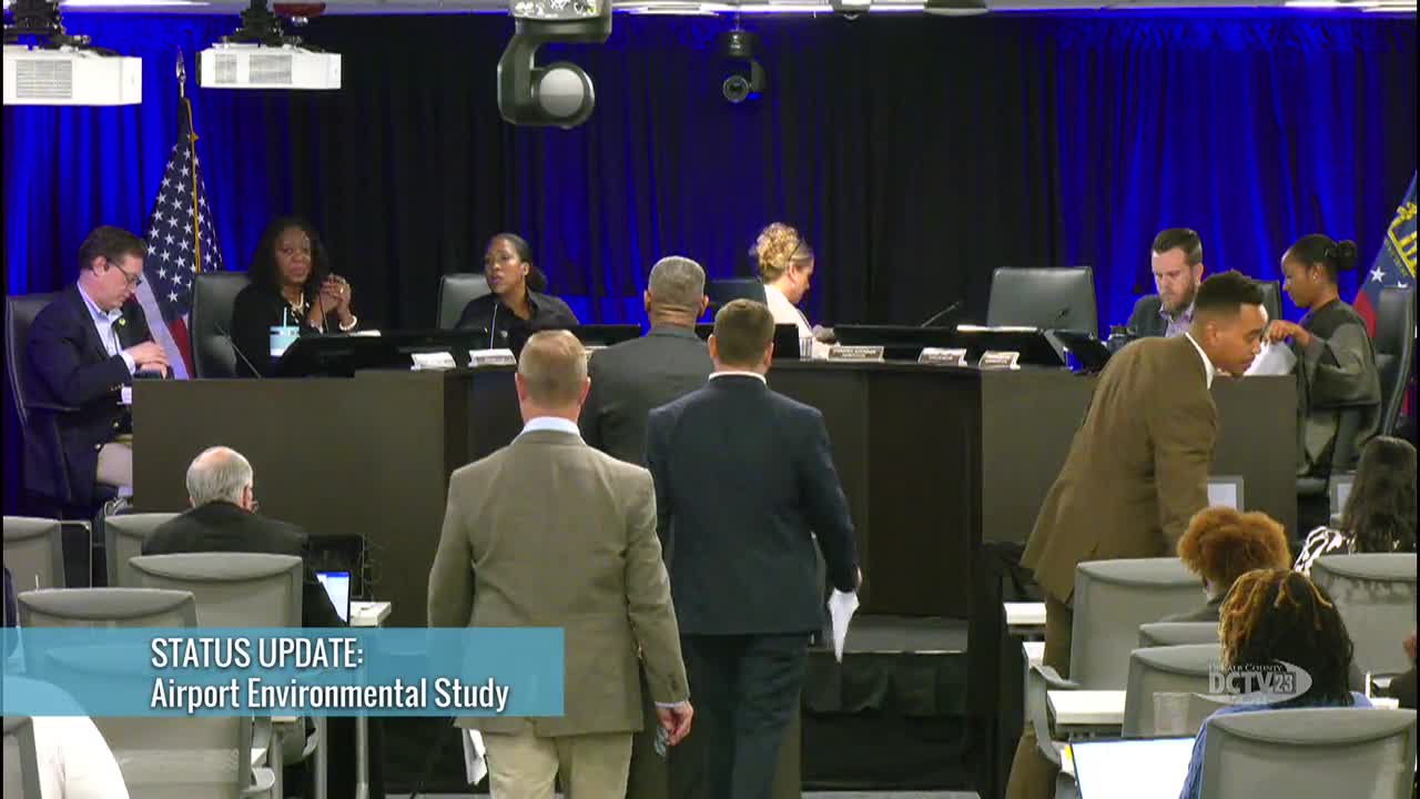 DeKalb committee hears noise and emissions analysis for Sky Harbor proposal at PDK; commissioners defer award to Nov. 10
