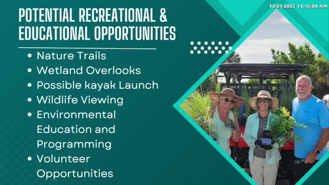 County staff preview two proposed lagoon‑front conservation purchases; board to consider contracts in November