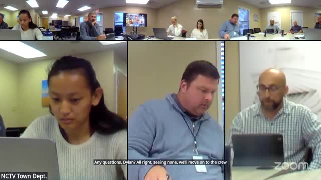 Crew quarters receives certificate of occupancy; commission debates contractor change orders and requests electrical confirmation