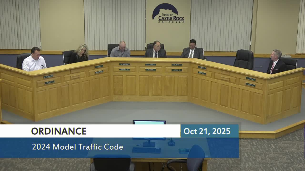 Castle Rock adopts 2024 Model Traffic Code, keeps motorcycle filtering despite council safety concerns