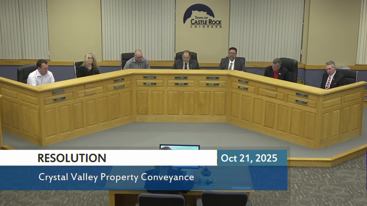 Council approves reconveyance of Crystal Valley parcel with buffer option after tense public comment; vote 6-1