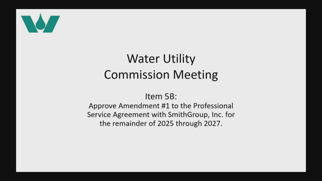 Commission OKs Smith Group amendment to consolidate diversion-permit work through 2027