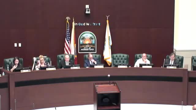 Homestead keeps millage steady, adopts $2025–26 budget and shifts more than $8 million toward water and sewer projects