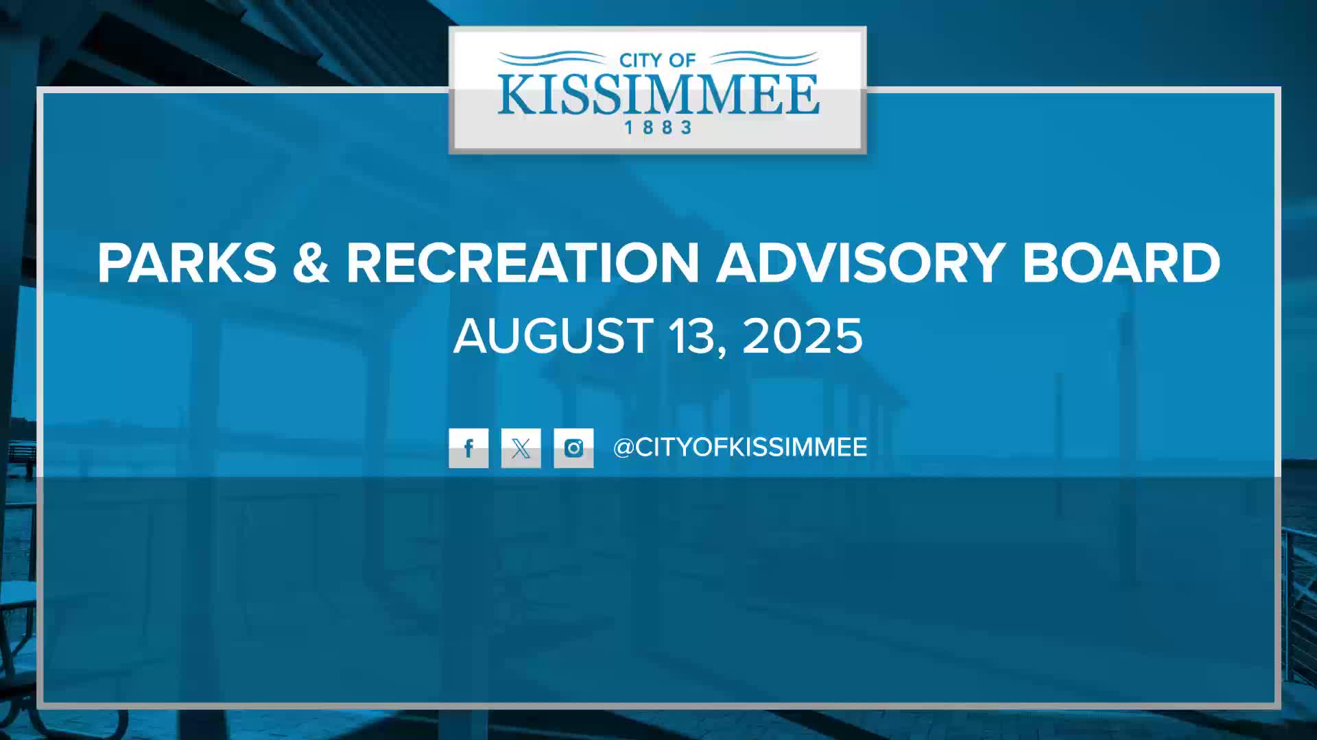 Kissimmee parks director reports park construction, civic center demolition plan and two state grant applications