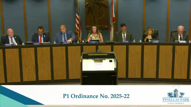 Pinellas Park council approves land‑use overlay, advances target‑employment rules and adopts budget amendment