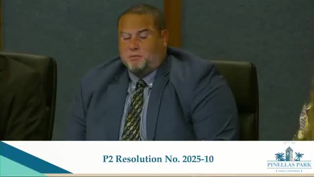 Votes at a glance: Pinellas Park council adopts millage rate, budget, solid‑waste rate; consent items approved