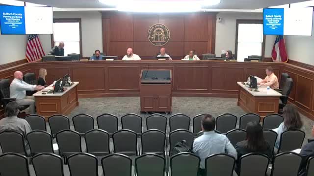 Bulloch County planning board approves side-yard setback variance for house at 111 Westside Road