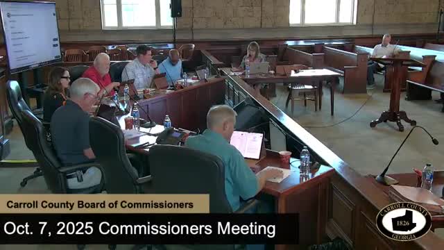 Votes at a glance: Carroll County Board of Commissioners, Oct. 7, 2025