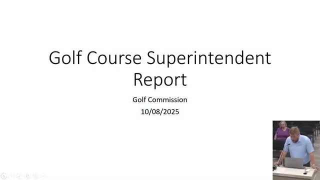 Superintendent outlines repairs, new carts and water concerns at Kingman golf course