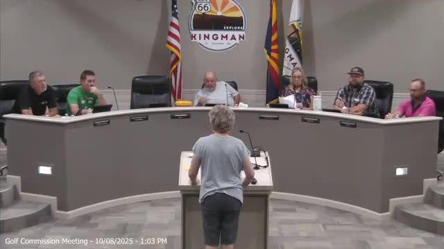 Kingman golf commission reviews draft rules, flags enforcement and pace-of-play issues
