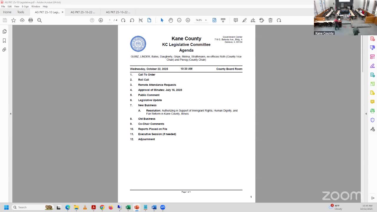 Kane County legislative committee adopts resolution supporting immigrant rights after public testimony