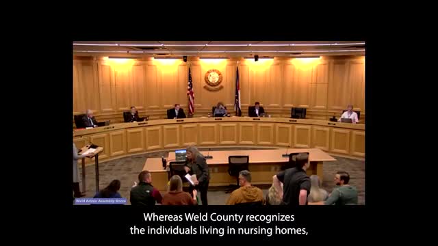 Weld County proclaims October 2025 Long Term Care Residents Rights Month, highlights ombudsman workload