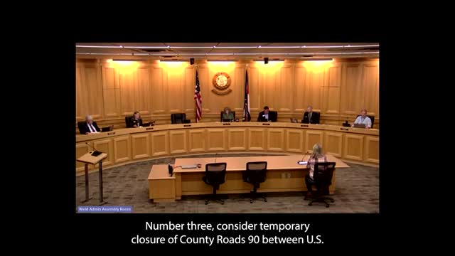 Weld County approves emergency culvert replacement and two temporary road closures with detours