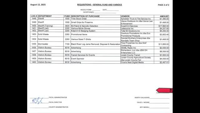 Lorain County amends Ohio Edison purchase order by $400,000 as utility costs climb