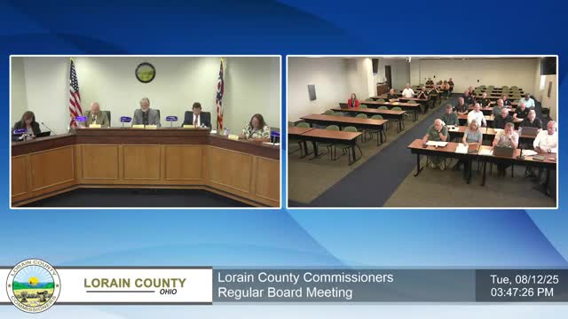 Board approves $71,683 change order for Lorain County Emergency Management building; fire alarms separated from adjacent Record Center