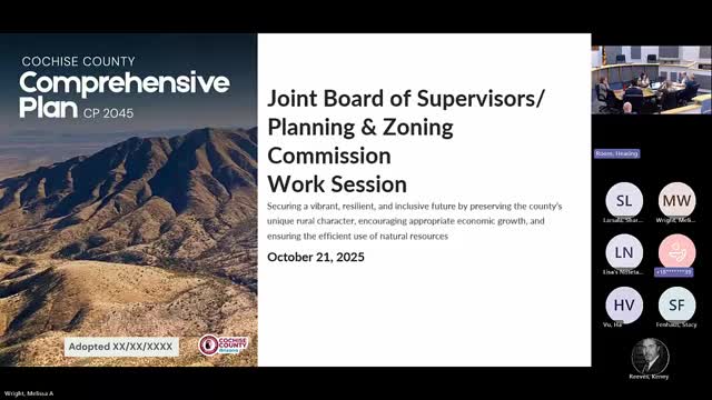 Cochise County supervisors review near-final draft of comprehensive plan, raise water, energy and economic concerns