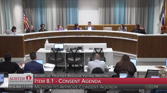 Board approves consent agenda items, interlocal agreements and property tax rate; two transfer appeals denied