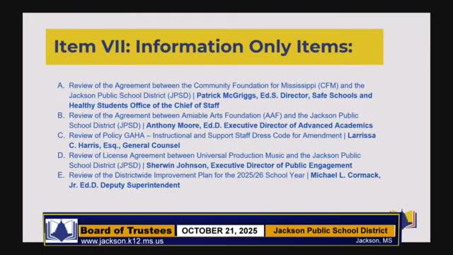JPS presents MAP results and a districtwide improvement plan as leaders press for on-time attendance