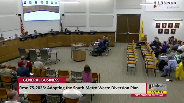 Littleton joins regional plan to expand recycling and hauler licensing; council adopts South Metro waste diversion plan
