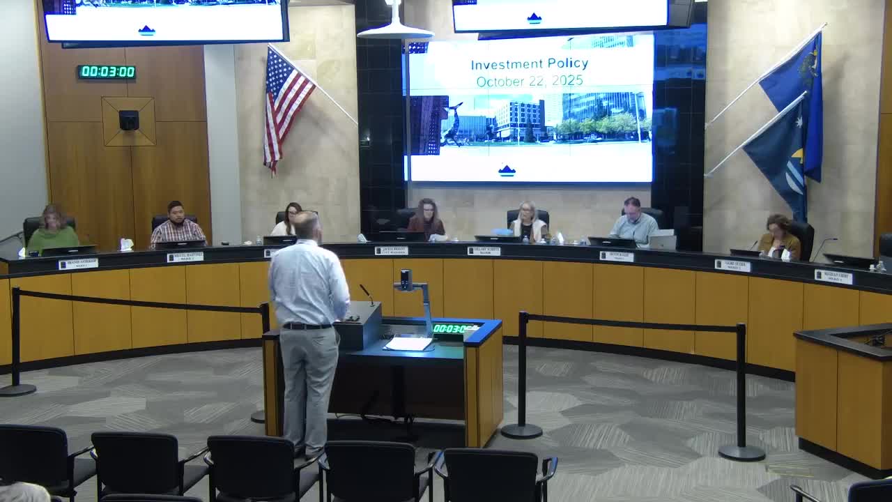 Council adopts revised investment policy for city and redevelopment agency to expand allowable commercial paper and municipal obligations