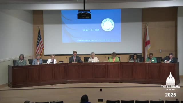 Votes at a glance: Alabama State Board of Education actions on Aug. 14, 2025