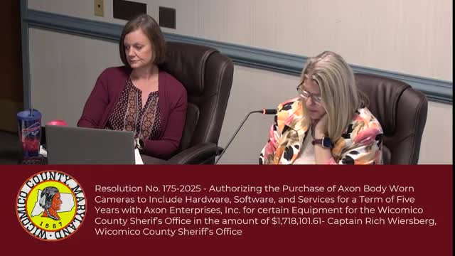 Council approves $1.72 million contract for sheriff’s body‑worn camera system