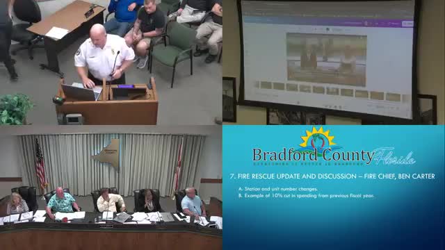 Chief warns 10% cut would close stations, residents and firefighters urge preserving services