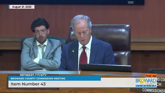 Votes at a glance: Broward County Commission approves port leases, technical code updates, dangerous‑dog ordinance and other items