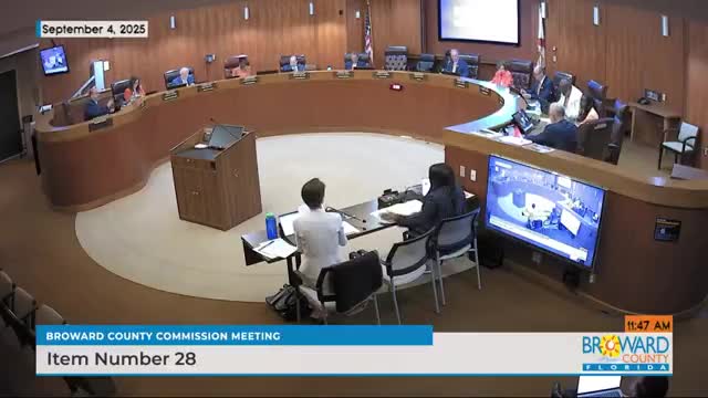 Broward County commissioners approve budget amendments, airport fee updates, investment-policy revisions and coronary calcium-disclosure ordinance