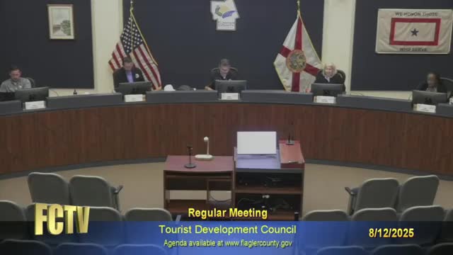 Tourism council reviews event grant requests; items forwarded to county commissioners without recommendation